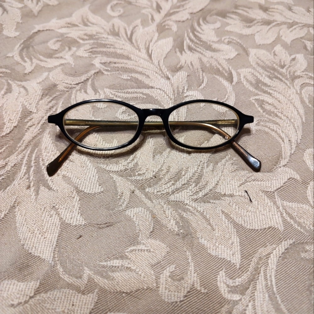 👓 Classic 90's Italian Made Black & Caramel Prescription Eyeglasses - Picture 2 of 16